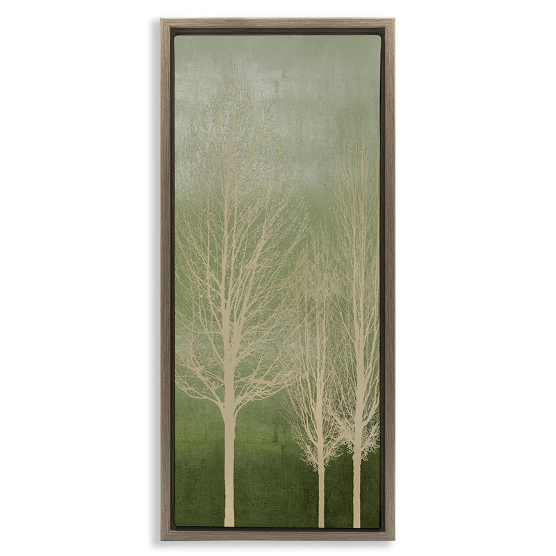 Cadre flottant arbre sur dégradé, design par Kate Bennett, Cadre flottant orme Montalcino, H 31 po x l 15 po