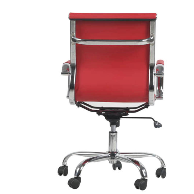 Fauteuil de conférence ergonomique en polyuréthane, Rouge