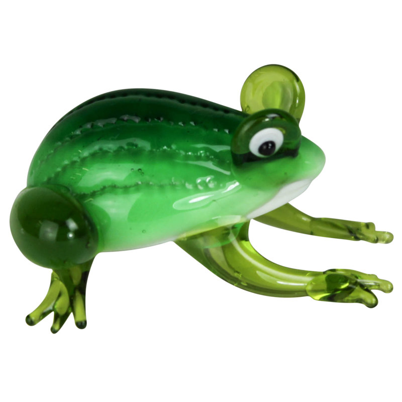 Glass Frog Sculpture