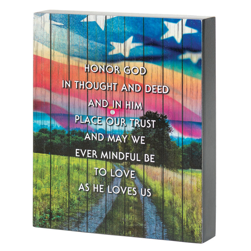«Honor God Thought Deed», impression sans cadre
