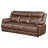 Dark Brown Padded Arm Sofa