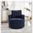Chenille Upholstered Swivel Chair-1775418727