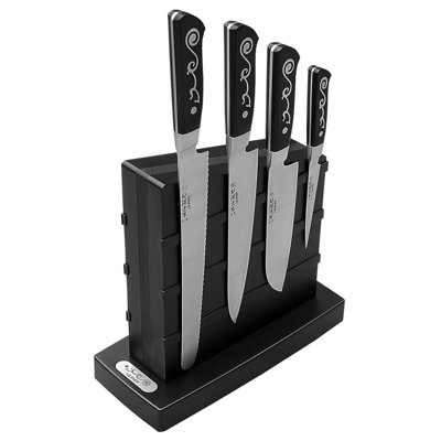 Porte-couteaux magnétique à 6 bandes de qualité supérieure I.O.Shen Master L 11 po x l 4,5 po x H 11 po