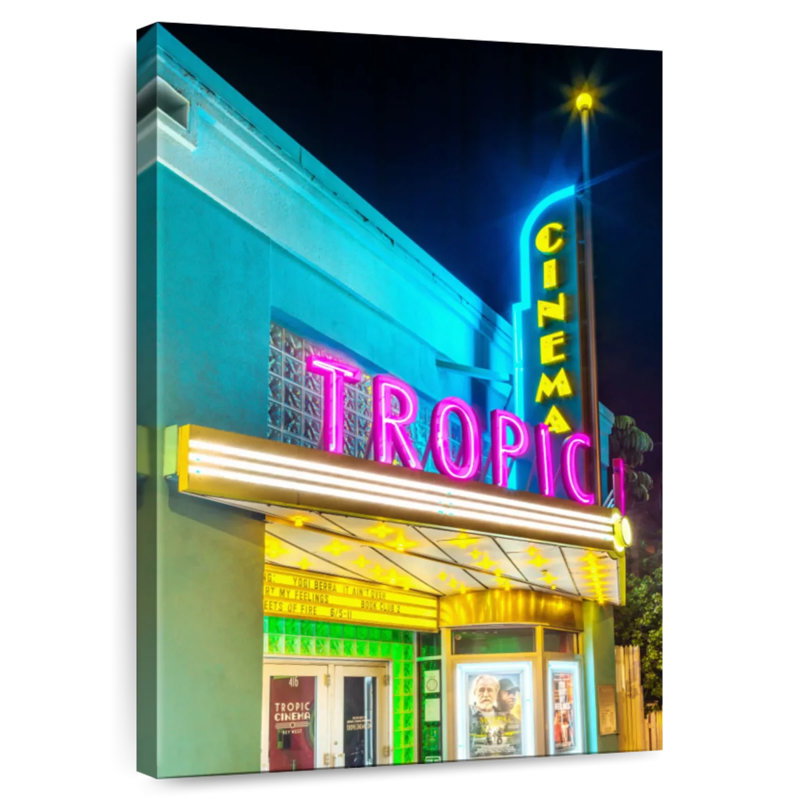 Neon Dreams Key West, H 12 po x l 8 po