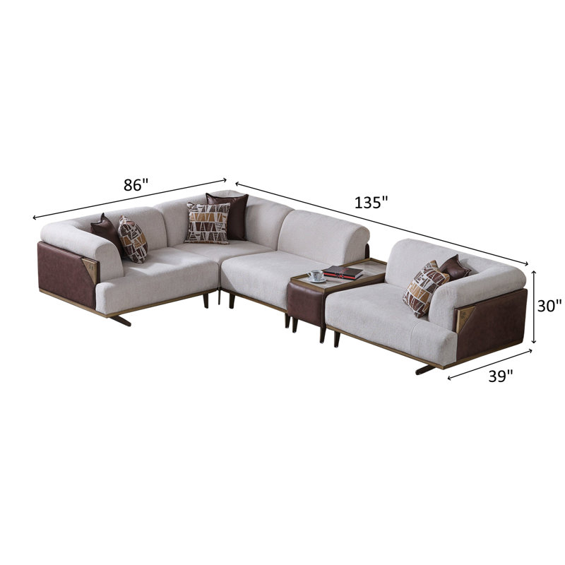 Canapé modulaire 4 pièces Urla