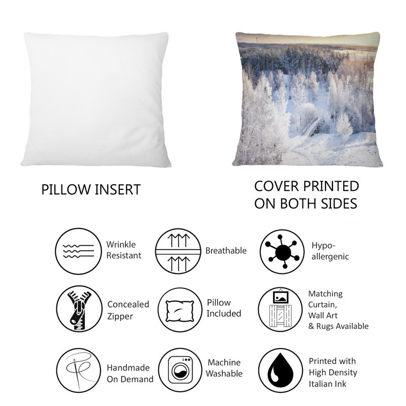 Coussin décoratif imprimé soleil et soleil