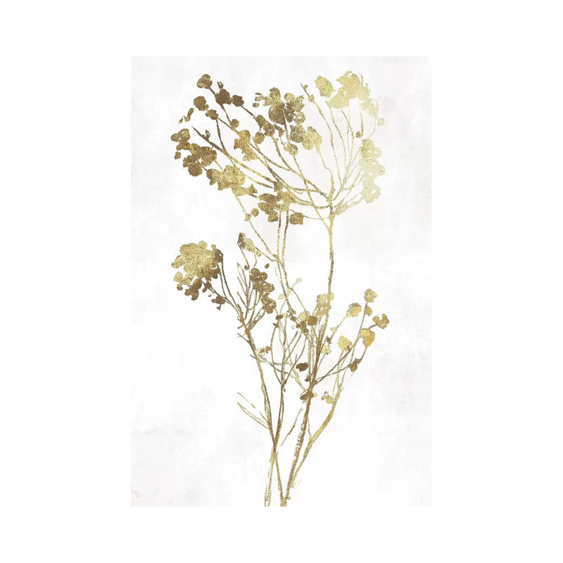 Gold Botanical II - Wrapped Canvas Print