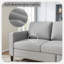 Canapé rembourré 78 "avec repose-pieds-240646830