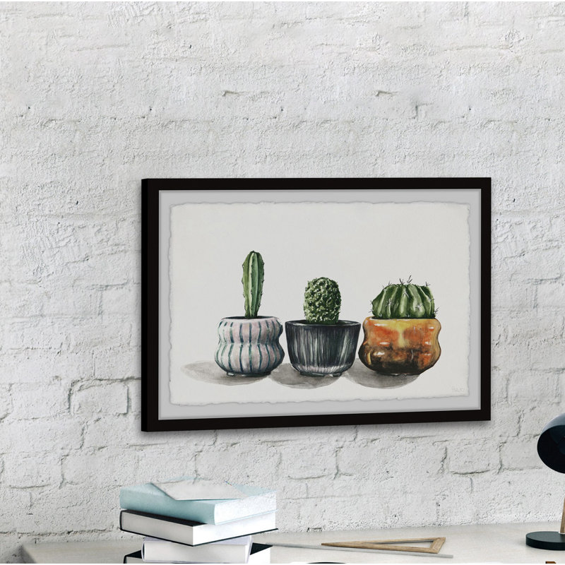 Cactus On Point by Parvez Taj - Single Picture Frame Painting, 41 cm H x 61 cm W