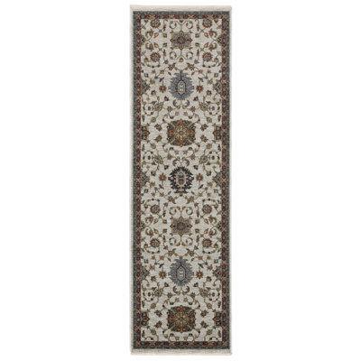 Tapis ivoire / blanc / brun Hovis