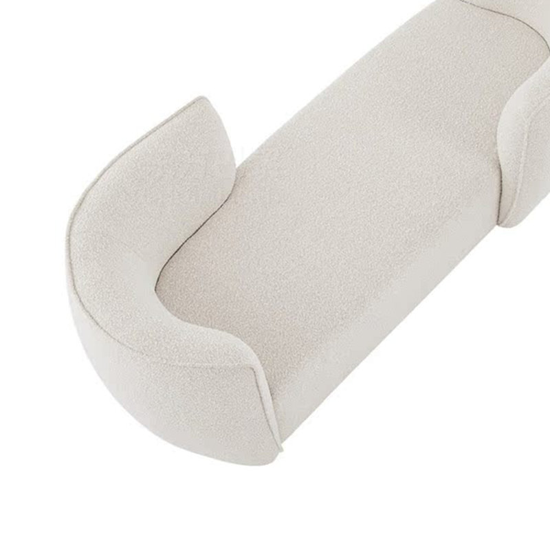 Chaise luxueuse élégante et confortable, Blanc cassé