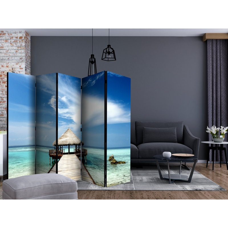 Gendron 172cm H Folding Room Divider, 5