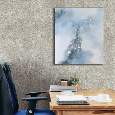 Epic Graffiti 'Slate Plume 1'  by June Erica Vess Canvas Wall Art, 26" x 30"