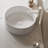Round Ceramic Vessel Sink - Modern Bathroom Basin Without Faucet