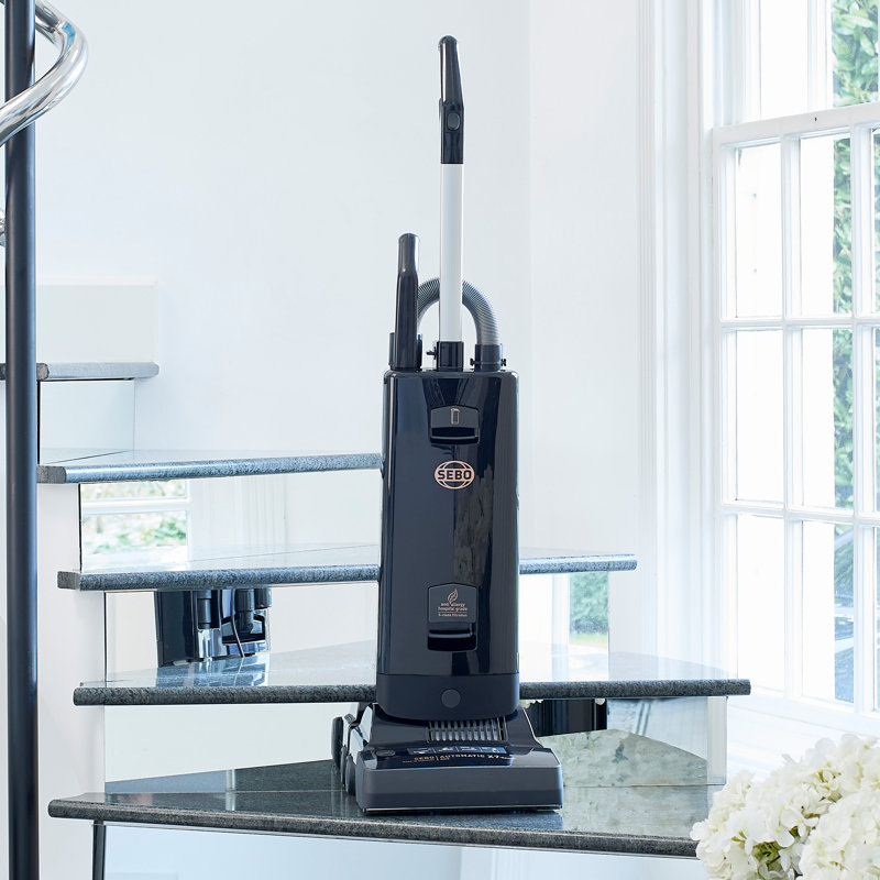 890W Automatic X7 Epower Bagged Upright Vacuum Cleaner Onyx, Black