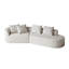 Canapé modulaire surdimensionné en chenille de 112 po à 4 places avec coussins décoratifs 112 po, siège très large et profond, mousse à haute résilience durable et confortable, confortable pour la famille-1873427846