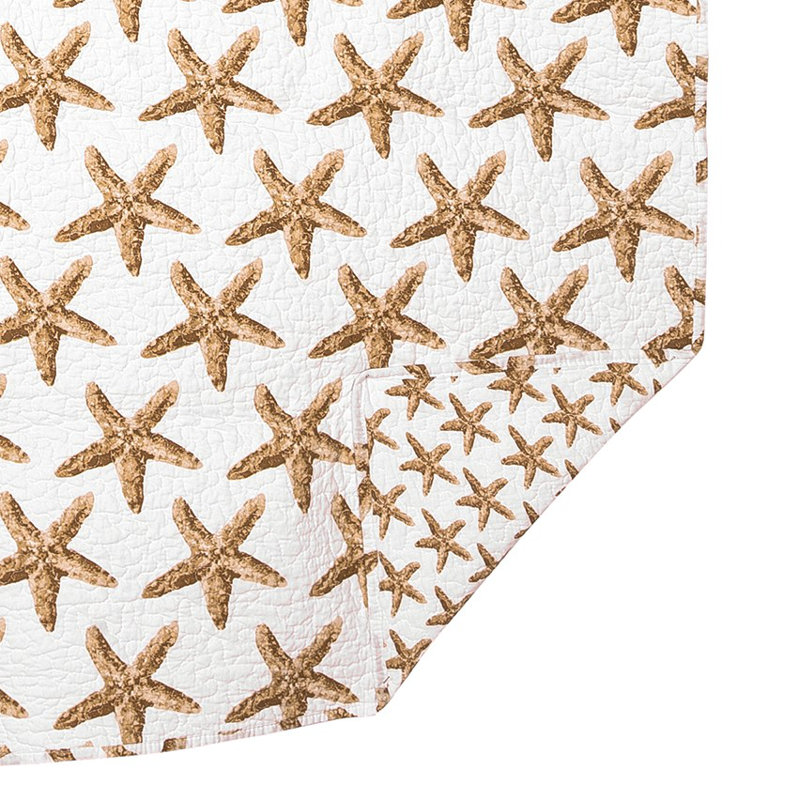 Sandbridge Stars Coastal Cotton Quilted Throw Blanket