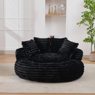Fauteuil à billes en fausse fourrure de lapin Compression Cozy