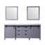 Meuble-lavabo double l 80 po x P 22 po et miroirs 30 po Marsyas-660299840-660299843