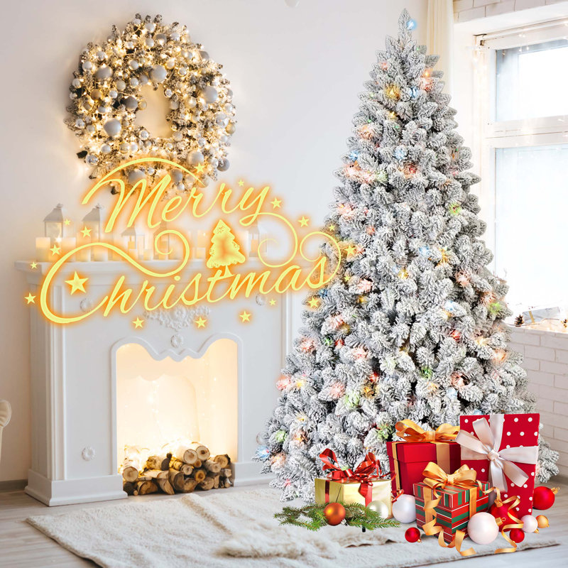 Décoration de Noël en PVC mélangé avec pommes de pin, 4'