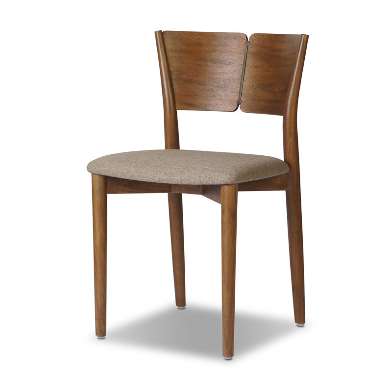 Grady Upholstered Dining Chair, Tan Parawood