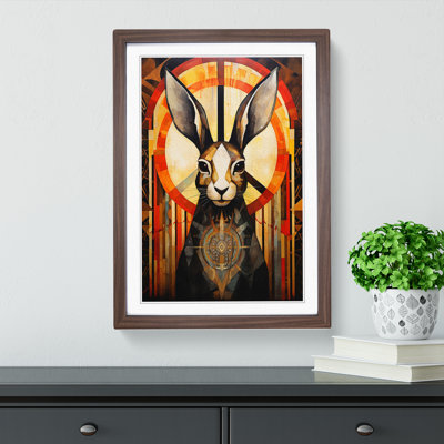 Hare Art Deco - Framed Print