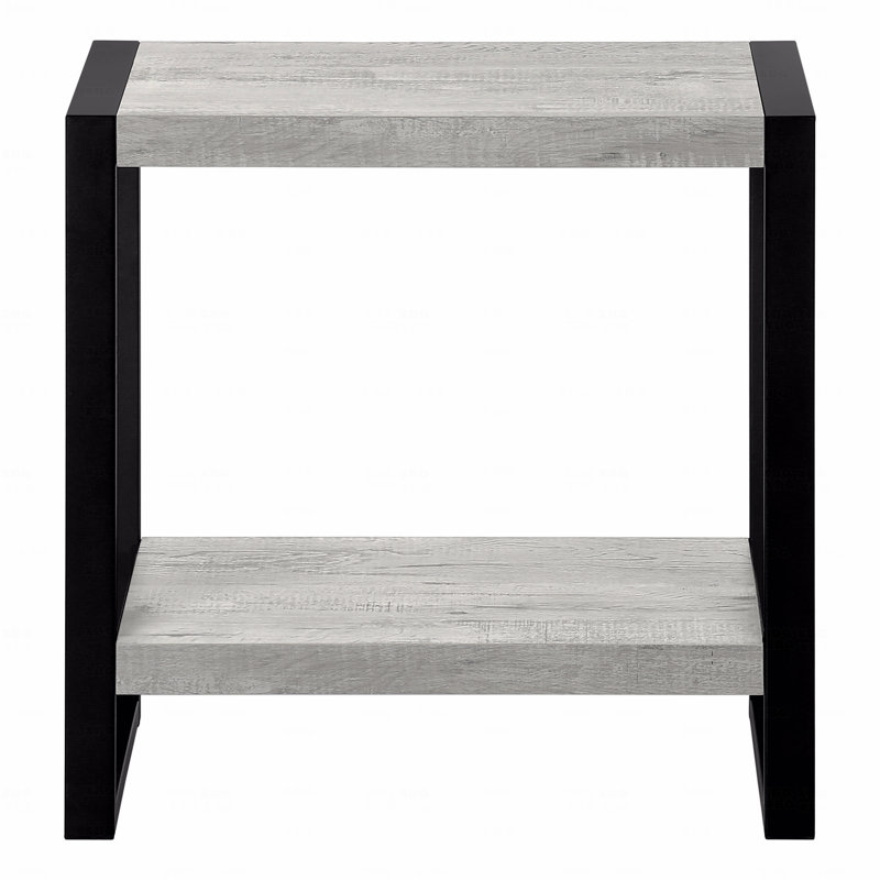 Table d'appoint, table d'appoint, table de bout, table de chevet, stratifié, industriel, Gris