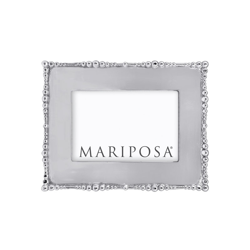 Elegant Silver Aluminum 4x6 Tabletop Picture Frame