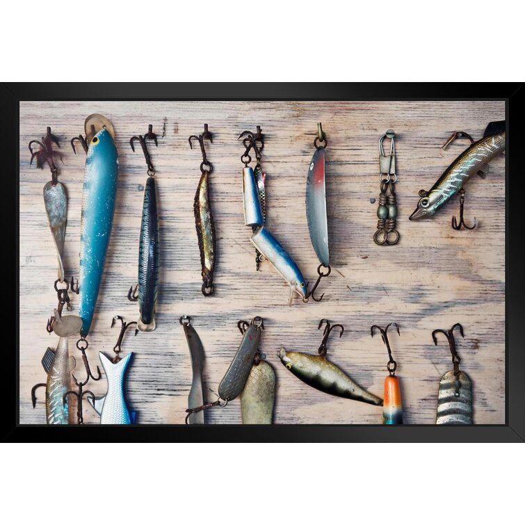 Latitude Run® Trolling Spoons Lures Fishing Tackle Display Photo Photograph  Framed On Paper Print