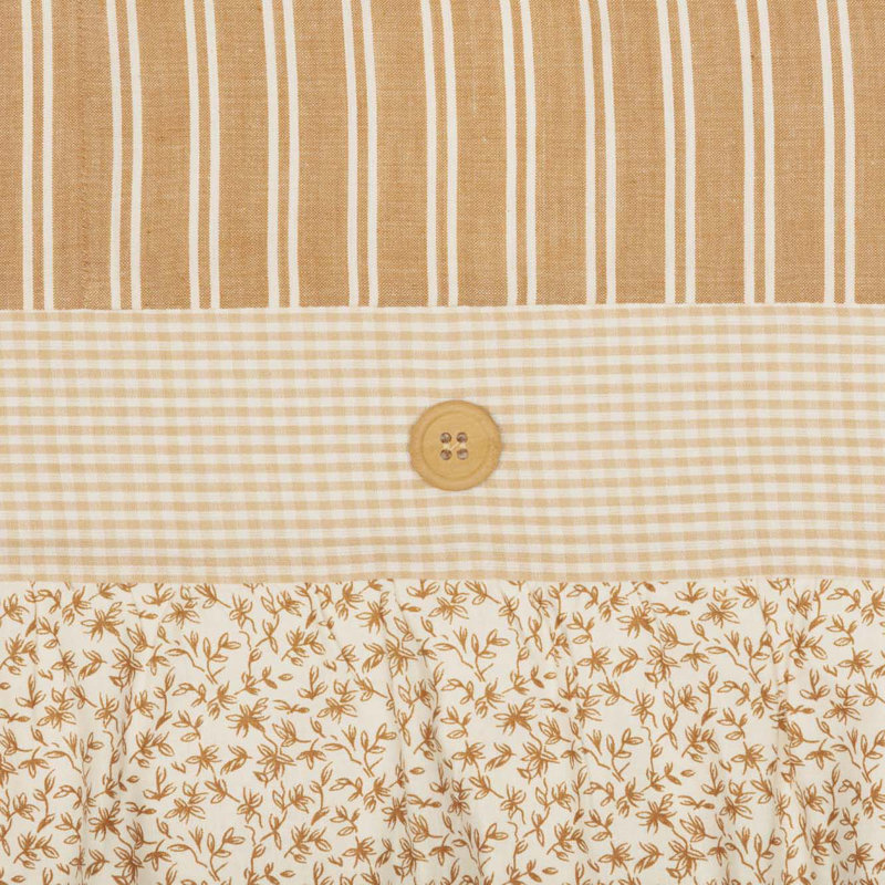 Reta Cotton Striped Cafe Curtain, 36" W x 36" L