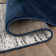 Mehul Woven Geometric Navy/Gray/White Area Rug – Modern, Durable Polypropylene, Medium Pile for Living Room, Bedroom, and Office