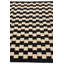 Tapis noir et blanc Noor