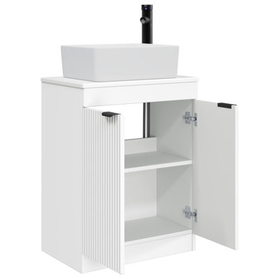 Single Bathroom Vanity with Ceramic Basin