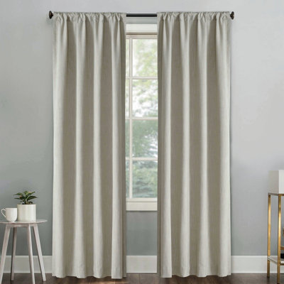 Bedford Solid Rod Pocket Curtain Panels
