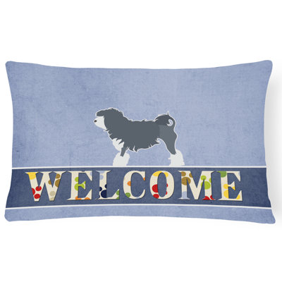 Coussin Lowchen Welcome