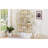 70.8 Inch Round Office Bookcase Bookshelf, Display Shelf, Two Drawers,Frame