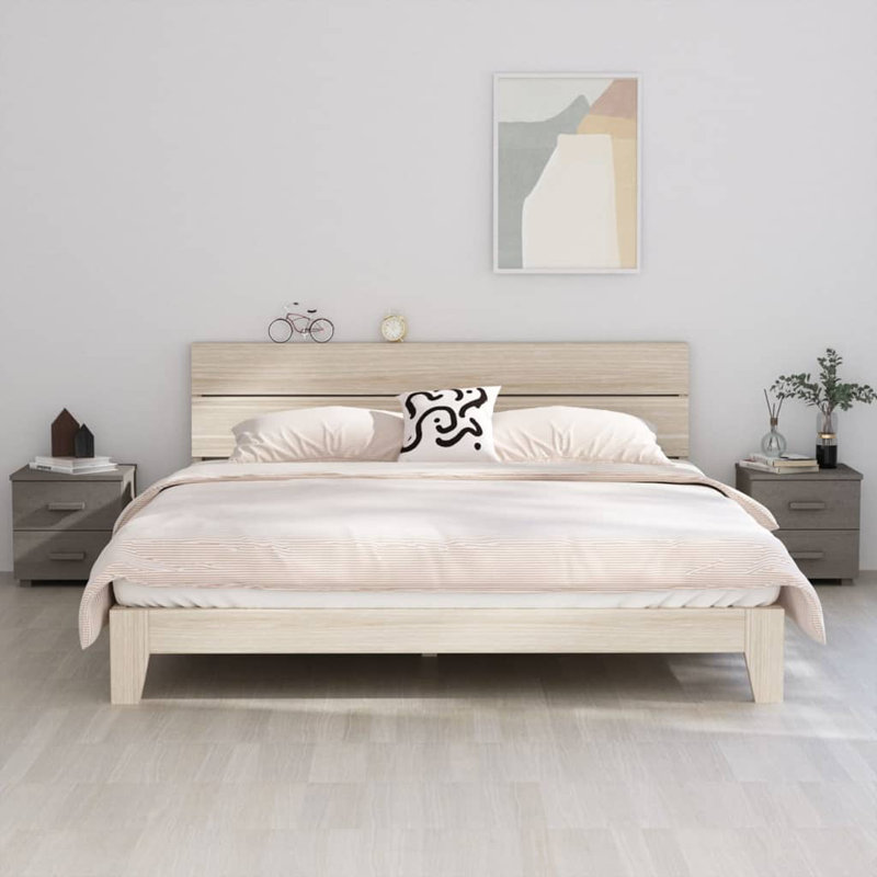 Gwendy 40cm W Bedside Table, Light Grey