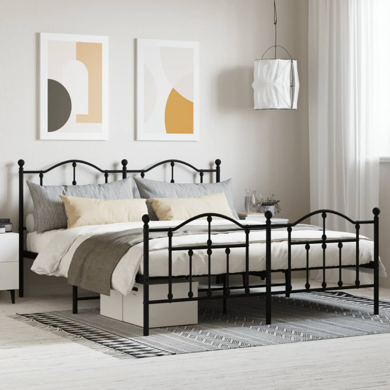 Anadolu Bed, Black, European Single (90 x 200cm)