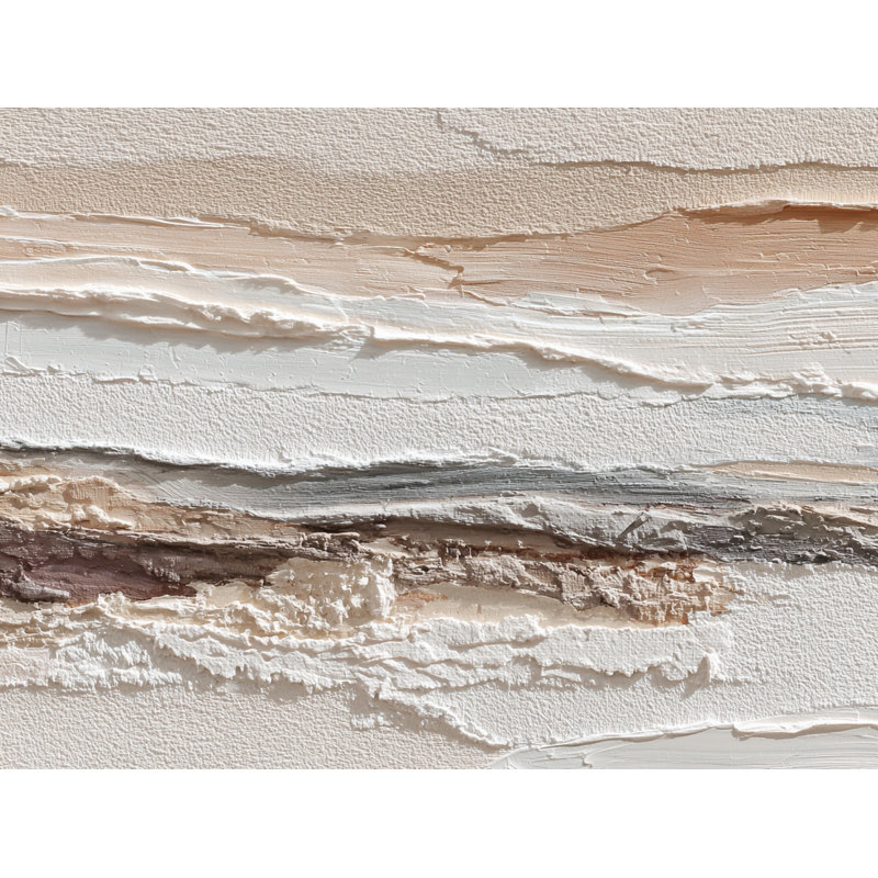 Coastal Strata, art mural sur toile tendue, H 12 po x l 16 po x P 1 po