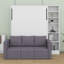 Lit escamotable avec canapé et tablettes Murphy