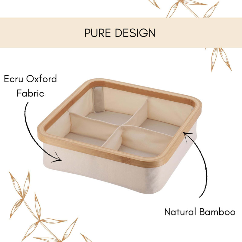 Evideco Decorative Basket, Ivory, 9