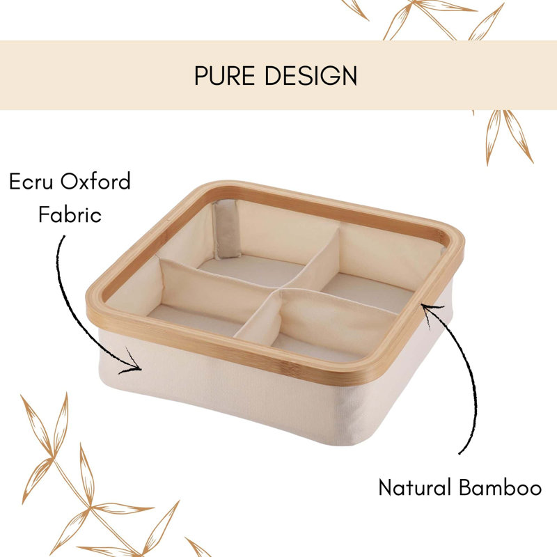 Evideco Decorative Basket, Ivory, 9