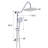 Wall Mounted Shower Kit With 10" Rain Head And Handheld - Finish, Metal, 3 Spray Options, Adjustable For Relaxing Shower, Corrosion Assembly Mount, Patterns, Material