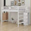 Lit mezzanine double, lit mezzanine double avec escalier de rangement et garde-robe pour les vêtements-1815215798