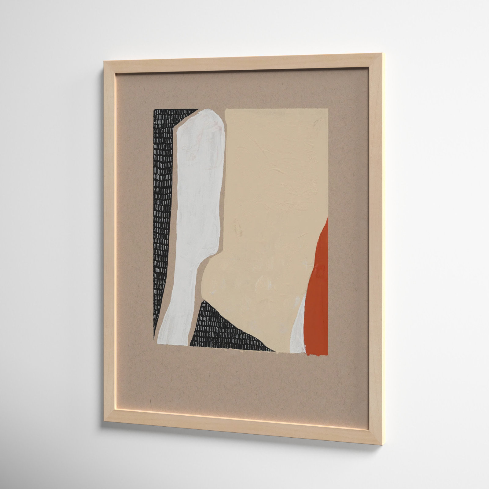 Distant View 2 by Andrea Stokes, Maple Framed, 16" W x 20" H