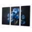 Blue & Black Irises Ethereal Elegance II - Irises Wall Art Living Room Set-707804366-707804338