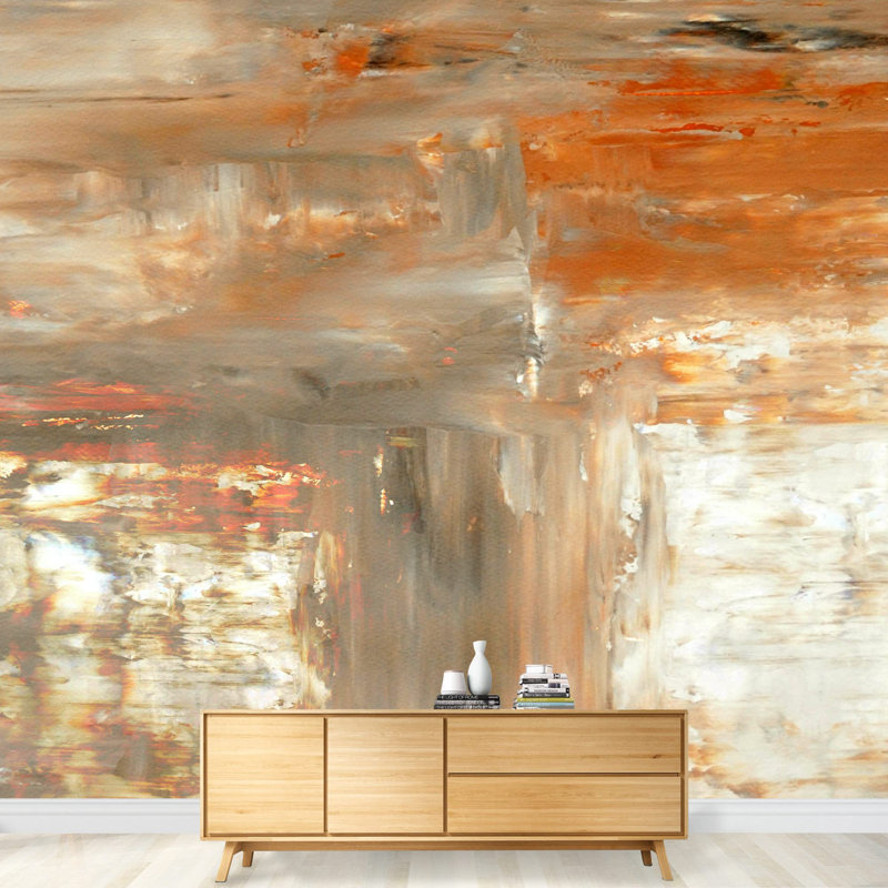 Grunge Abstract Stroke Border, 66" L x 96" W