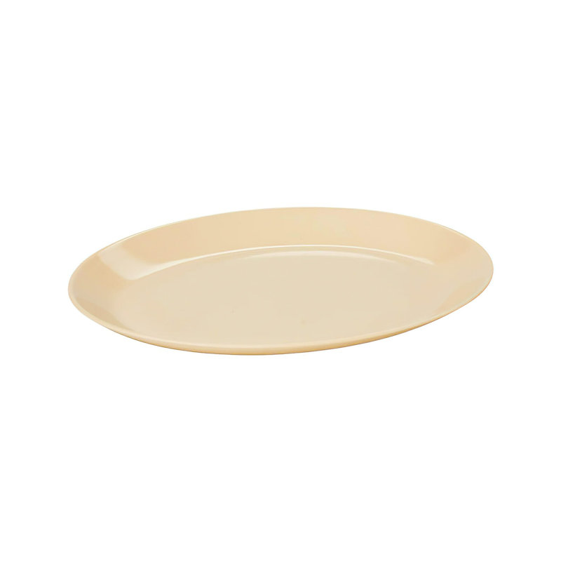 Plateau de service ovale en mélamine GET, H 1 po x L 10 po x l 7,75 po, Manille
