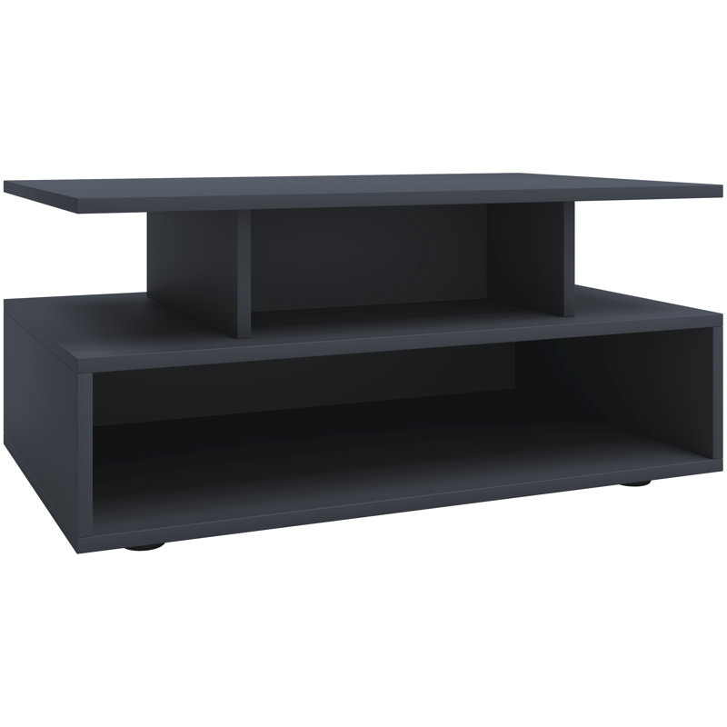 Roin Coffee Table with Storage, Grey/Brown/Blue