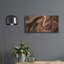  «Wooden Sandunes» par Rich Monet, art mural en métal, 24 po x 12 po-1534538564